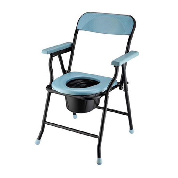 ဆေးဘက်ဆိုင်ရာ Foldable Toilet Commode Chair